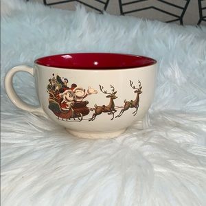 Disney Ceramic Bowl Mug Good Tidings Mickey Minnie